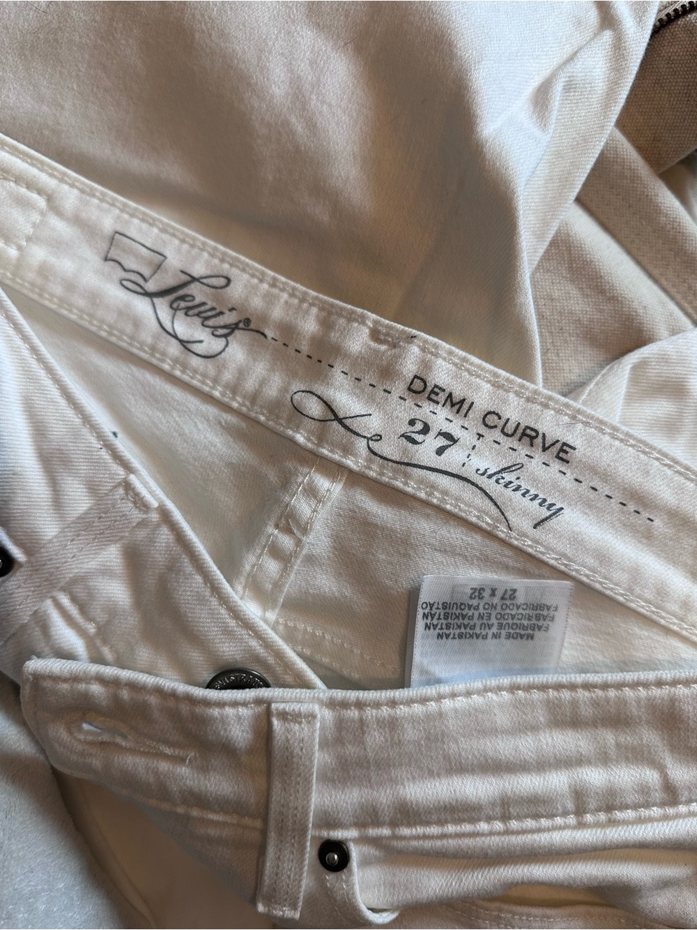 Levi's White Denim Jeans
